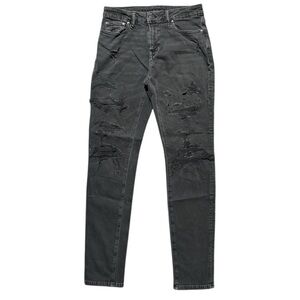 Mens American Eagle Jeans 30 Black Denim Athletic Skinny Airflex 360 Mens 30x34